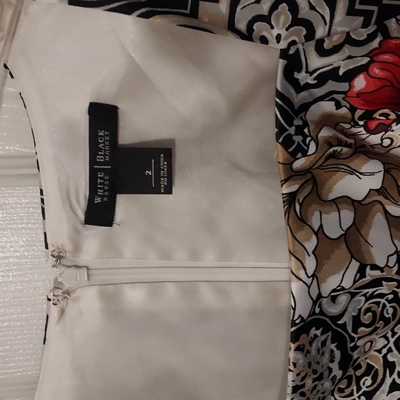 White house black market satin dress - Picture 2 of 6